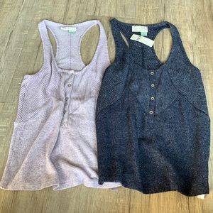 2 anthropologie tank tops
